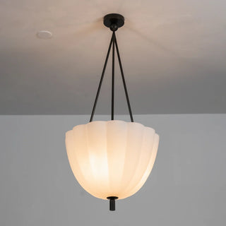 Fluted Glass Volare Scalloped Pendant Lamp - Vidirlighting