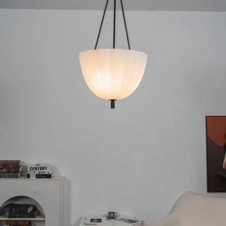 Fluted Glass Volare Scalloped Pendant Lamp - Vidirlighting