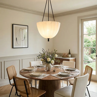 Fluted Glass Volare Scalloped Pendant Lamp - Vidirlighting