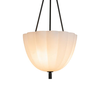 Fluted Glass Volare Scalloped Pendant Lamp - Vidirlighting