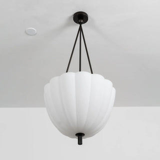Fluted Glass Volare Scalloped Pendant Lamp - Vidirlighting
