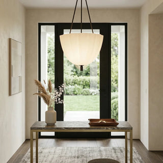 Fluted Glass Volare Scalloped Pendant Lamp - Vidirlighting
