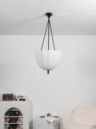 Fluted Glass Volare Scalloped Pendant Lamp - Vidirlighting