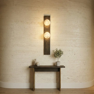 Geo Bar Alabaster Globe Wall Sconce - Vidirlighting