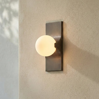 Geo Bar Alabaster Globe Wall Sconce - Vidirlighting