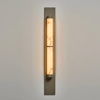 Geo Columnar Linear Alabaster Wall Sconce - Vidirlighting