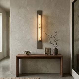Geo Columnar Linear Alabaster Wall Sconce - Vidirlighting