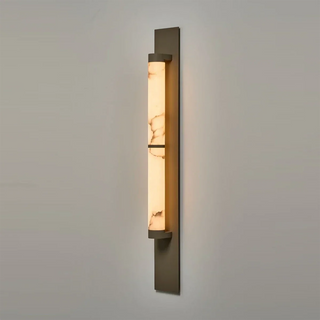Geo Columnar Linear Alabaster Wall Sconce - Vidirlighting