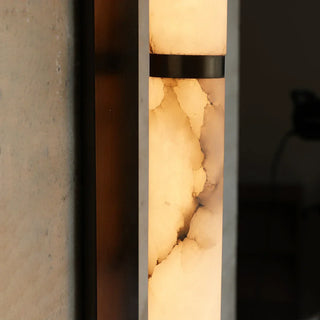 Geo Columnar Linear Alabaster Wall Sconce - Vidirlighting