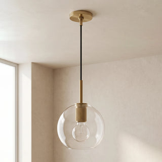 Geometric Transparent Glass Pendant Light