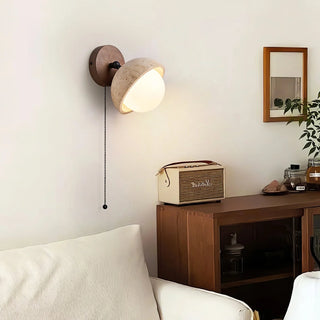 Globe Pecherna Travertine Wall Sconce - Vidirlighting
