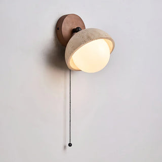 Globe Pecherna Travertine Wall Sconce - Vidirlighting