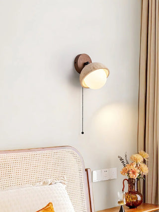 Globe Pecherna Travertine Wall Sconce - Vidirlighting