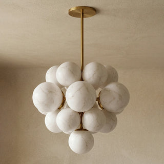 Grape Cluster Alabaster Spherical Chandelier - Vidirlighting
