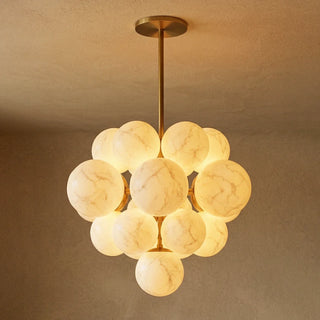 Grape Cluster Alabaster Spherical Chandelier - Vidirlighting
