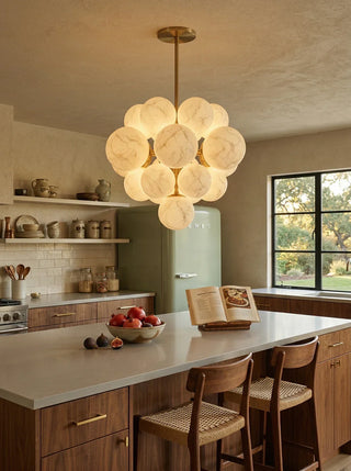 Grape Cluster Alabaster Spherical Chandelier - Vidirlighting