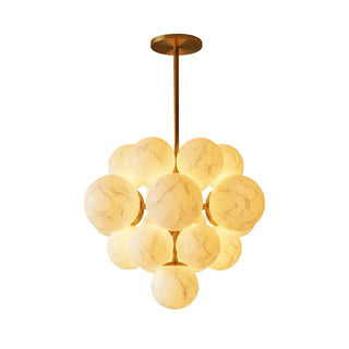 Grape Cluster Alabaster Spherical Chandelier - Vidirlighting