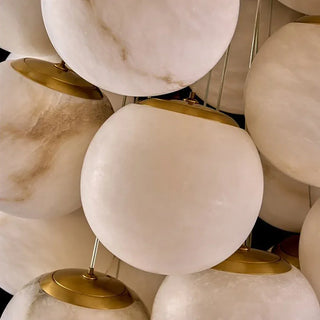 Vidirlighting Hand Blown Glass And Alabaster Detail Artisan Craftsmanship Luxury Lighting Materials