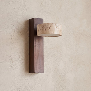 Grove Beam Travertine Wall Lamp