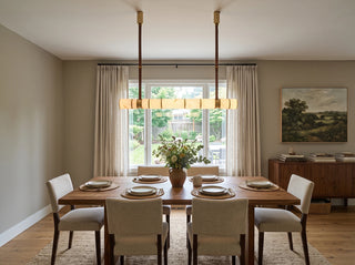 Halden Leather Strap Alabaster Linear Chandelier