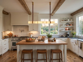 Halden Leather Strap Alabaster Linear Chandelier