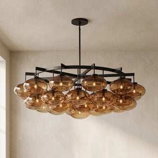 Halden Smoked Glass Cluster Chandelier