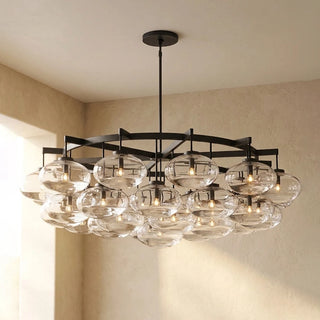 Halden Smoked Glass Cluster Chandelier