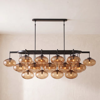 Halden Smoked Glass Cluster Chandelier