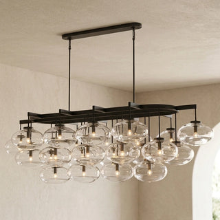 Halden Smoked Glass Cluster Chandelier