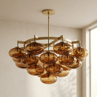 Halden Smoked Glass Cluster Chandelier