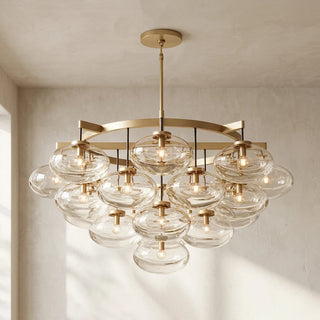 Halden Smoked Glass Cluster Chandelier