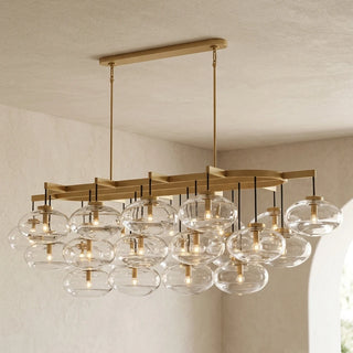 Halden Smoked Glass Cluster Chandelier