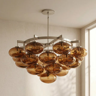 Halden Smoked Glass Cluster Chandelier