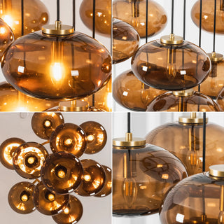 Halden Smoked Glass Cluster Chandelier