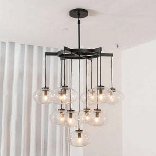 Halden Smoked Glass Cluster Chandelier