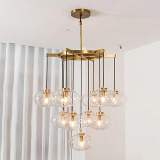 Halden Smoked Glass Cluster Chandelier
