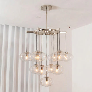 Halden Smoked Glass Cluster Chandelier