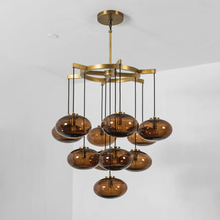 Halden Smoked Glass Cluster Chandelier