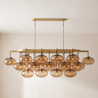 Halden Smoked Glass Cluster Chandelier