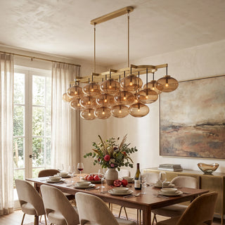 Halden Smoked Glass Cluster Chandelier