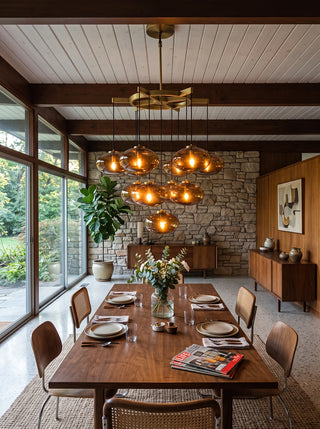 Halden Smoked Glass Cluster Chandelier