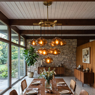 Halden Smoked Glass Cluster Chandelier