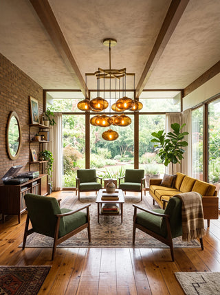 Halden Smoked Glass Cluster Chandelier