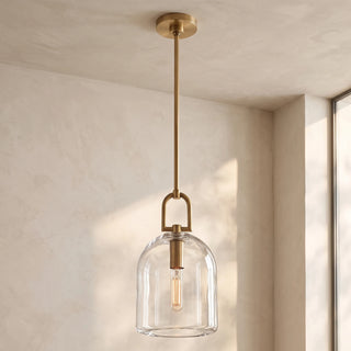 Halden Stirrup Clear Glass Pendant Light