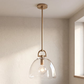 Halden Stirrup Clear Glass Pendant Light