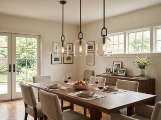 Halden Stirrup Clear Glass Pendant Light