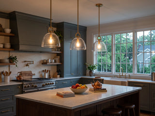 Halden Stirrup Clear Glass Pendant Light