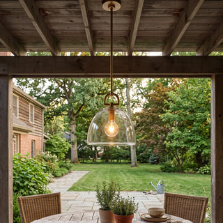 Halden Stirrup Clear Glass Pendant Light