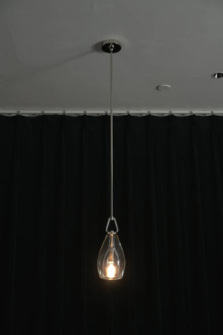 Halden Stirrup Clear Glass Pendant Light