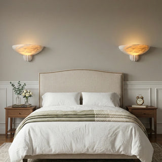 Half-Moon Rare Alabaster Art Wall Lamp - Vidirlighting